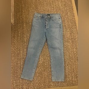 Citizen of Humanity light wash, high rise jeans.